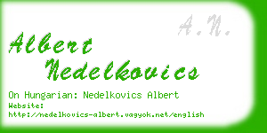 albert nedelkovics business card